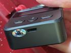 USB-B charging port on the bottom of a time release lock