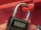Closed time release lock with timer set to 20 hours